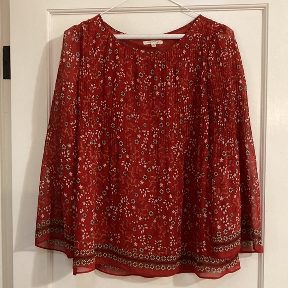 Pretty floral Max Studio loose top, size small - Picture 2 of 8